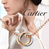 大人気!【本物保証】ギフトに◎ トリニティ ネックレス 18K