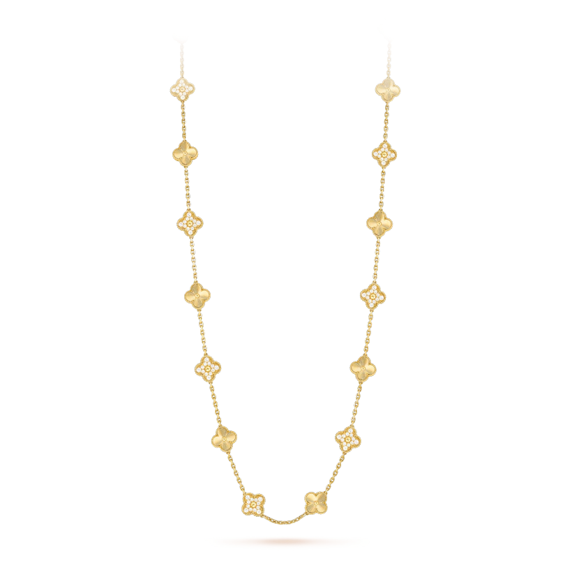 ヴィンテージ アルハンブラ ロングネックレス、20モチーフ