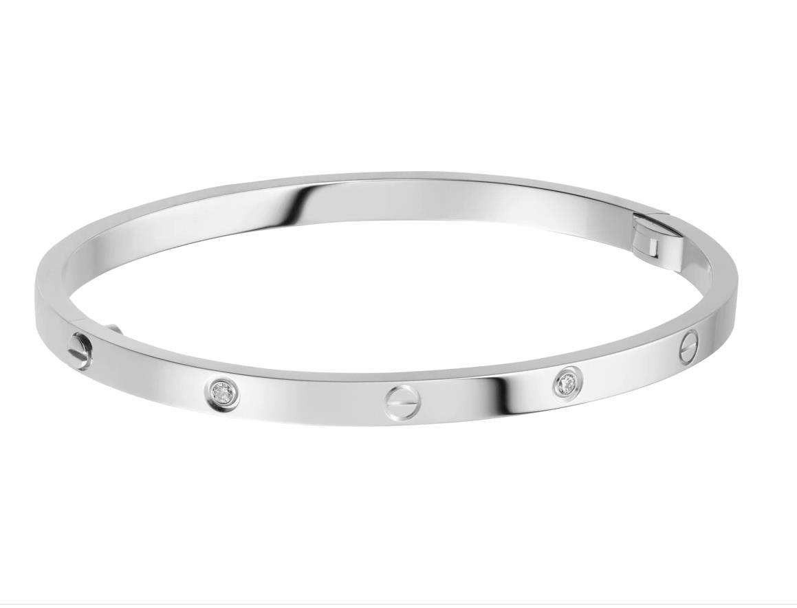 【2024】【関税負担なし】本物保証 LOVE BRACELET, SMALL MODEL, 6 DIAMONDS ブレスレット、SM、ダイヤモンド6個