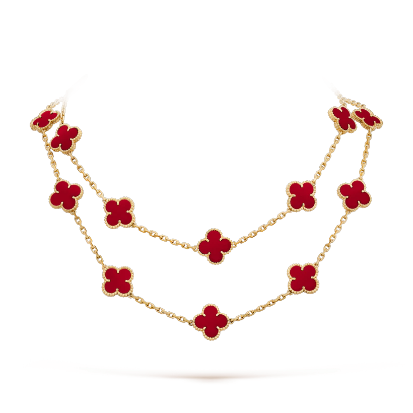 ヴィンテージ アルハンブラ ロングネックレス、20モチーフ