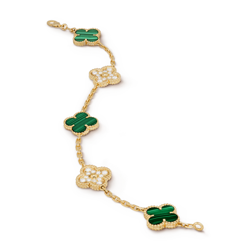 ヴィンテージ アルハンブラ ブレスレット、5モチーフ