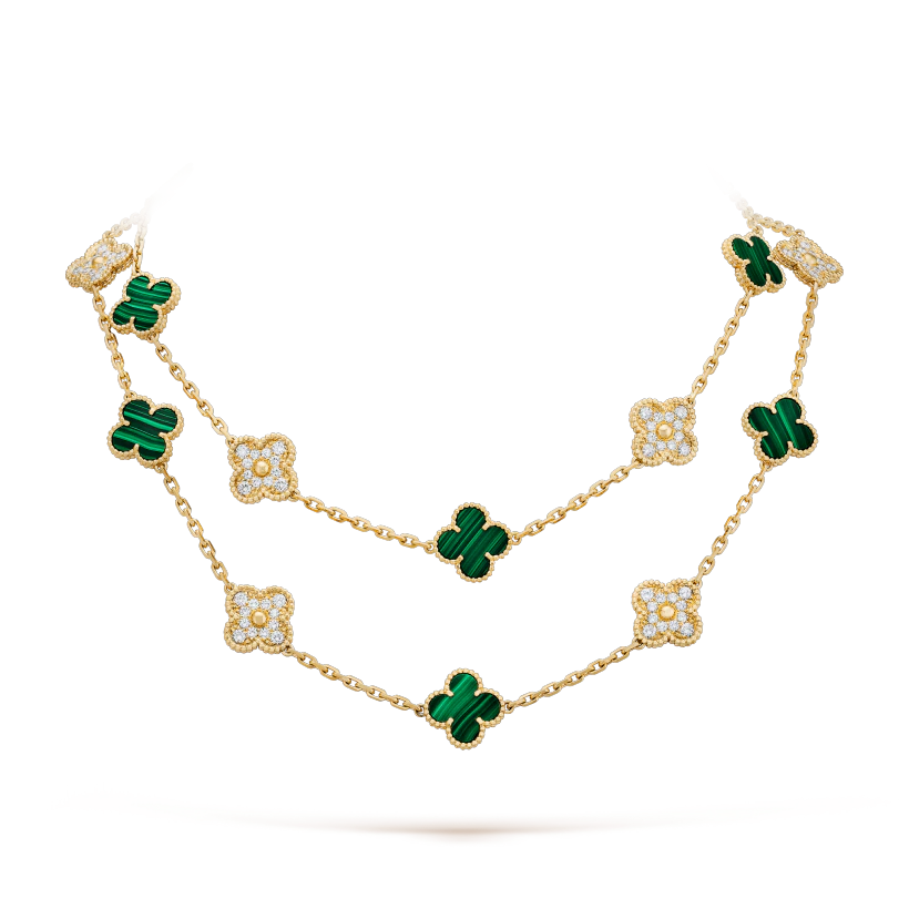 ヴィンテージ アルハンブラ ロングネックレス、20モチーフ