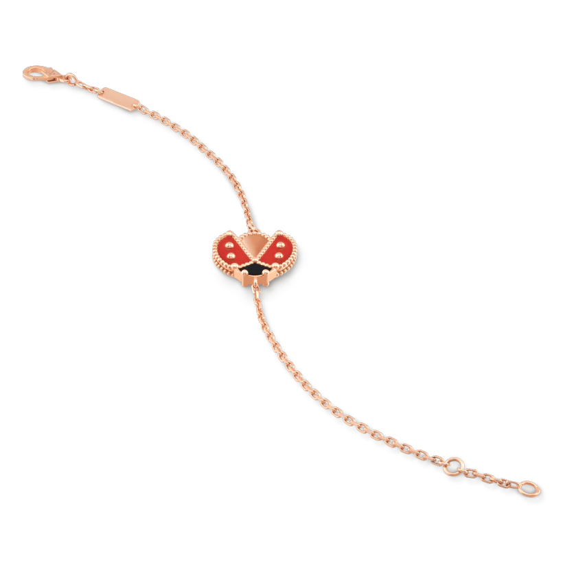 ラッキー スプリング ブレスレット、オープンウィング レディバグ