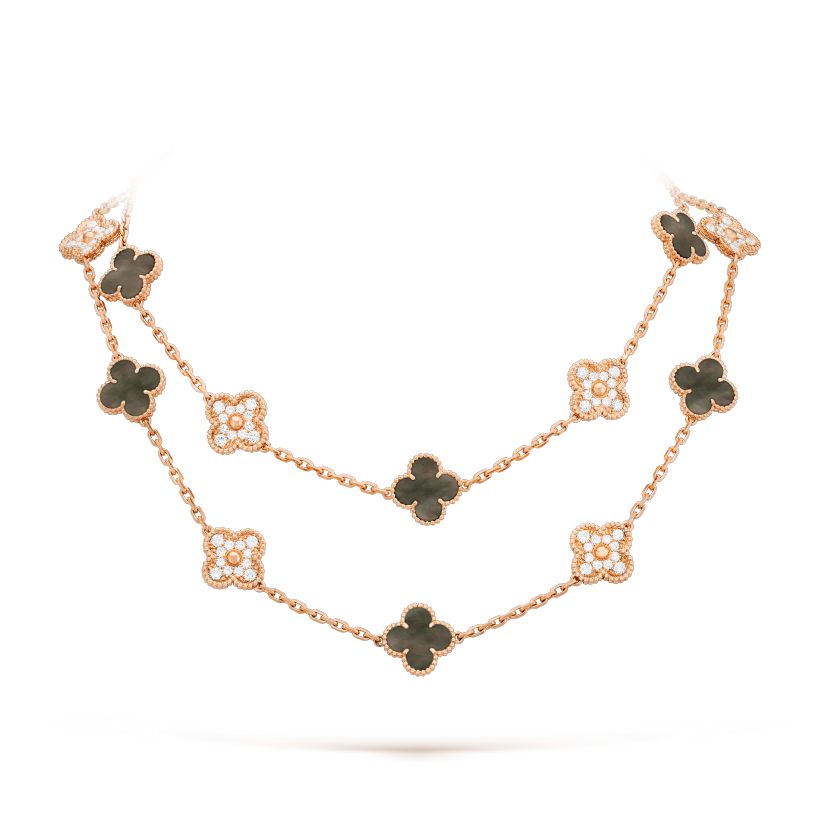 ヴィンテージ アルハンブラ ロングネックレス、20モチーフ