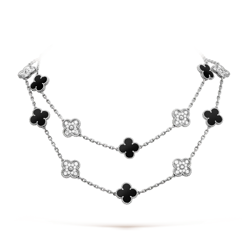 ヴィンテージ アルハンブラ ロングネックレス、20モチーフ