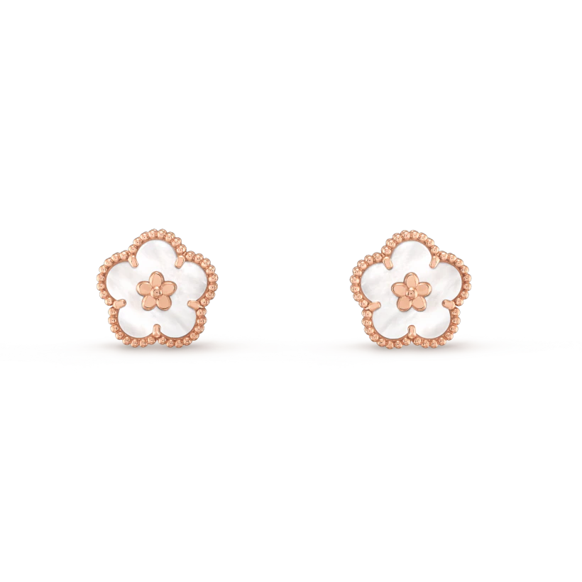 ラッキー スプリング イヤリング、プラムブロッサム