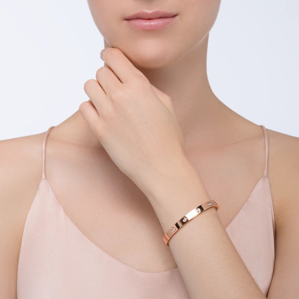 【2024】【関税負担なし】本物保証 LOVE BRACELET, 10 DIAMONDS ブレスレット、ダイヤモンド10個