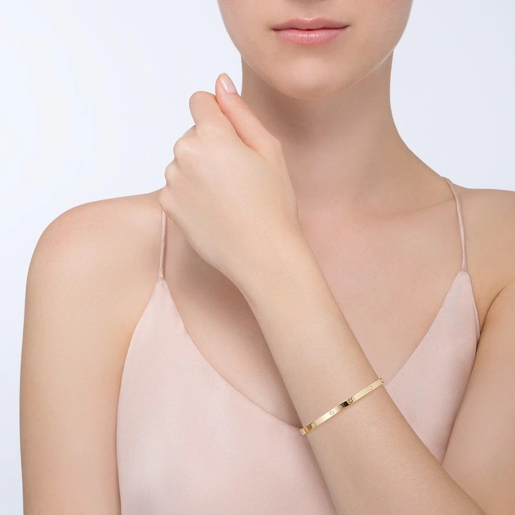 【2024】【関税負担なし】本物保証 LOVE BRACELET, SMALL MODEL, 6 DIAMONDS ブレスレット、SM、ダイヤモンド6個