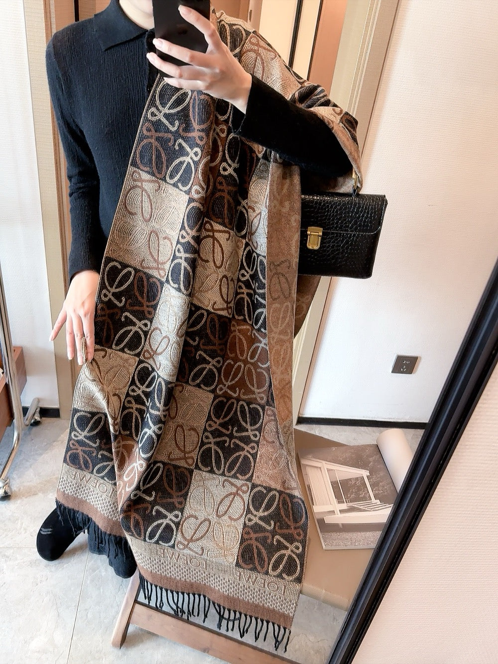 【関税負担なし 本物保証】スカーフ 65*180CM   241109