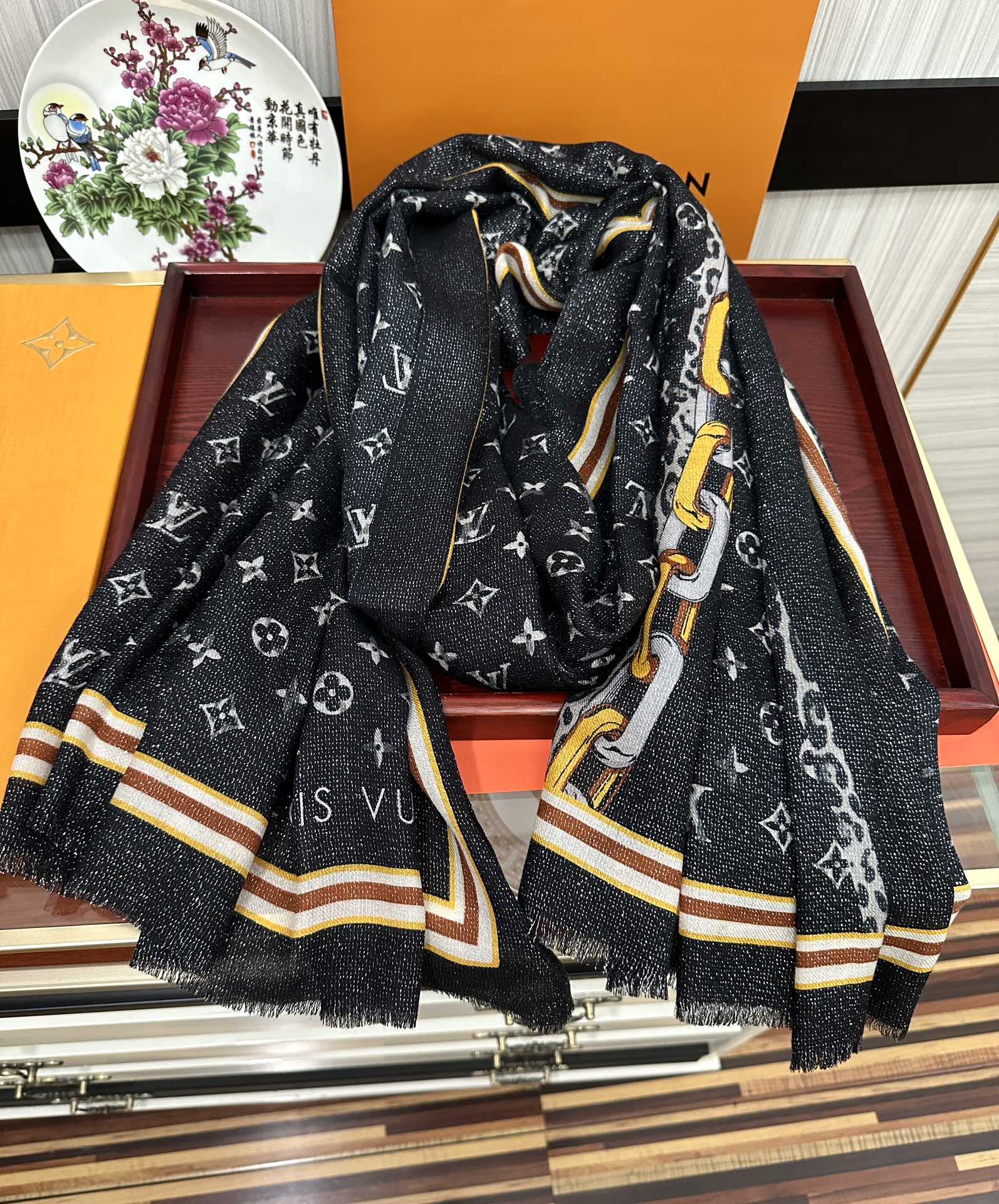 【LV 関税負担なし 本物保証】 スカーフ 100*200cm  241107