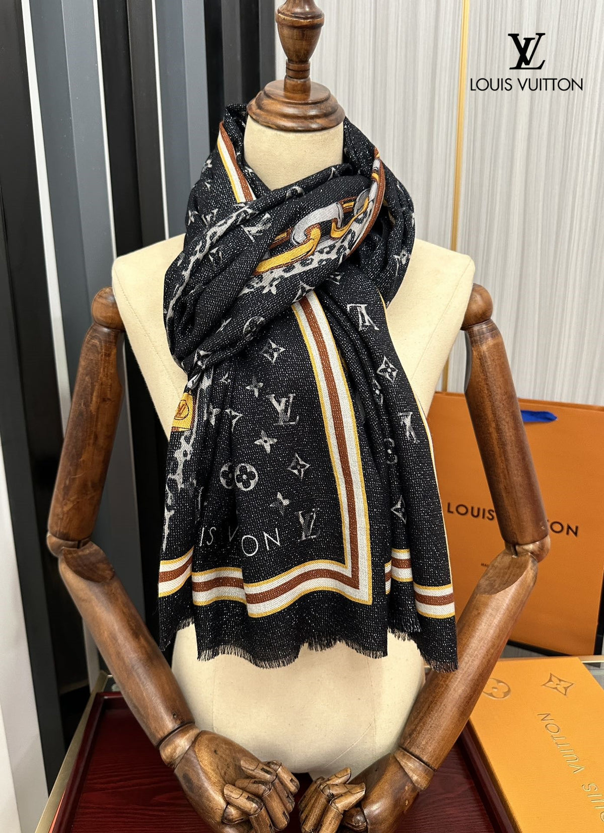 【LV 関税負担なし 本物保証】 スカーフ 100*200cm  241107