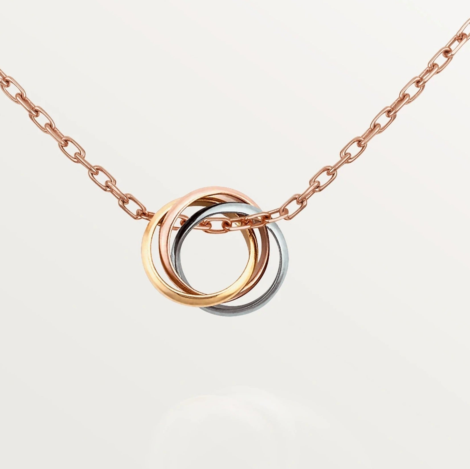 大人気！【本物保証】ギフトに◎ トリニティ ネックレス 18K