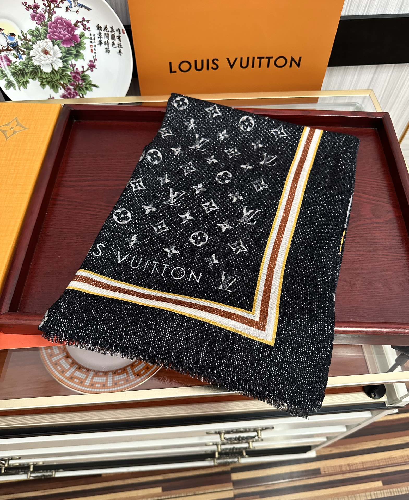 【LV 関税負担なし 本物保証】 スカーフ 100*200cm  241107